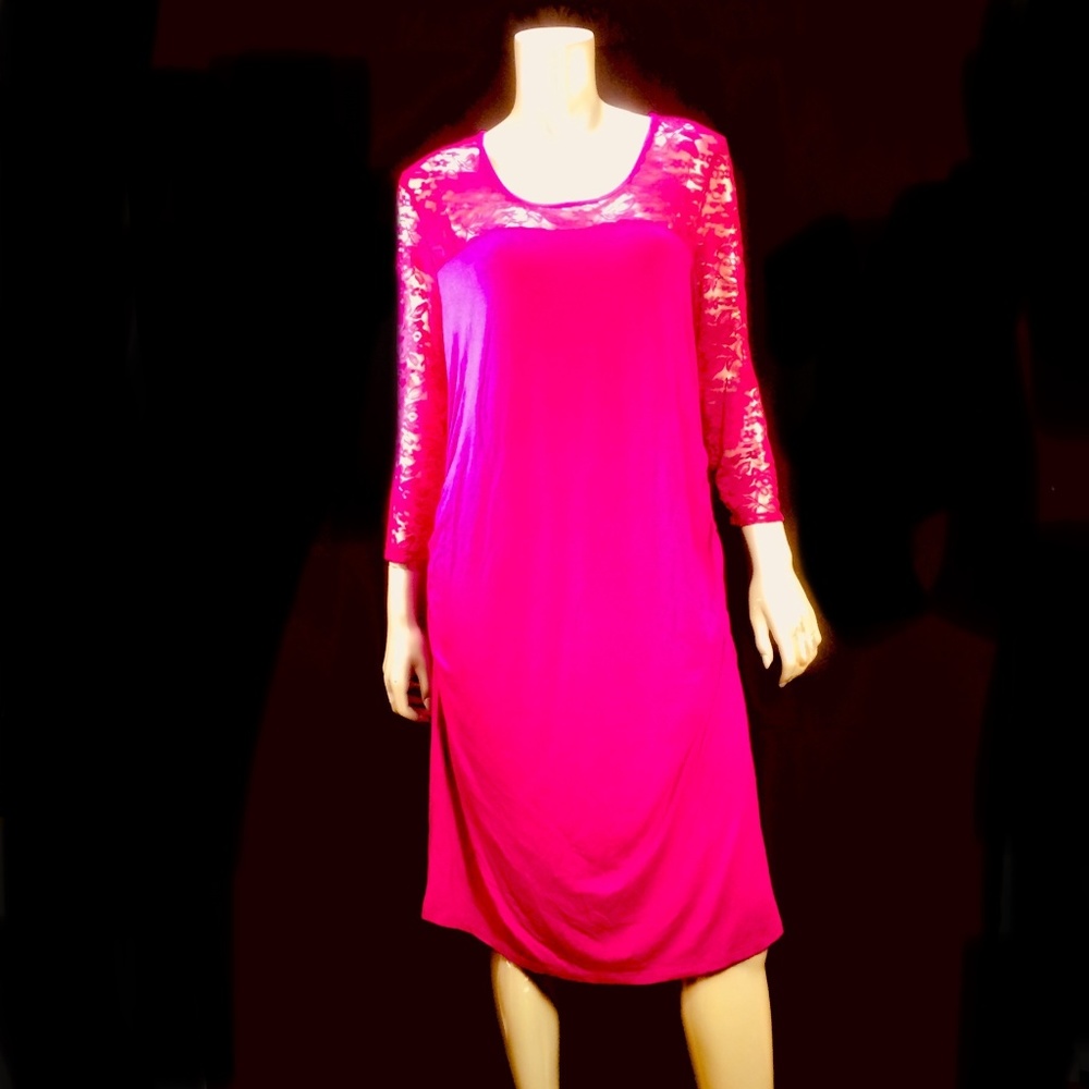 Three Seasons Purple Lace Maternity Dress - NWT